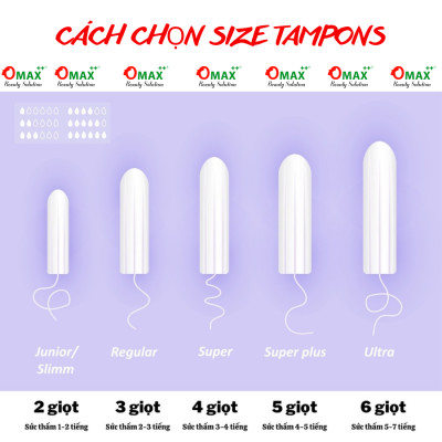 TAMPONS JESSA Đức Dạng Nút - Siêu Thấm Hút - Tiện Lợi - Nhỏ Gọn Dễ Dùng - Hàng Nhập Khẩu - Đủ Các Giọt - Tampon Jessa