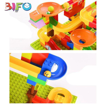 Bộ đồ chơi lắp ráp cầu trượt thả bi sáng tạo 128 chi tiết