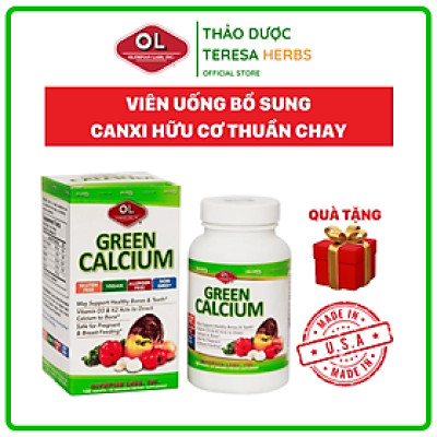 Green Calcium Olympian Labs – Bổ sung canxi hữu cơ hộp 100 viên (Mỹ)