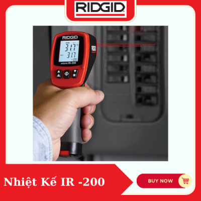 Nhiệt kế hồng ngoại IR-200 RIDGID (36798) Nhanh Chóng Và Chính Xác Chỉ Với Một Nút Bấm Số 1 Tại Mỹ - Hàng Chính Hãng