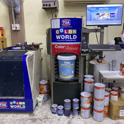 Sơn Nước Toa Supertech nội thất màu xanh ngọc 7508_18L