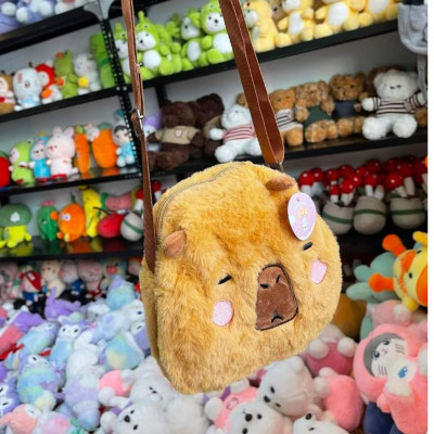 Thú nhồi bông capybara nhiều mẫu mini - Size 22cm - Quà tặng gấu bông capybara bộ trưởng hiền lành đáng yêu.