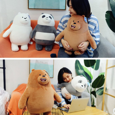Gấu bông anh em nhà gấu We Bare Bears dạng đứng siêu mềm (20cm--->40cm) vải miniso mềm mại êm ái, hàng xịn cao cấp an toàn cho trẻ nhỏ
