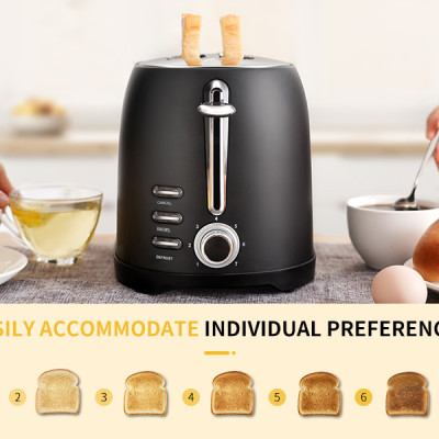 Máy nướng bánh mì Shardor TS515B-ELF Công suất 800W - Chất liệu Thép không gỉ - Hàng chính hãng