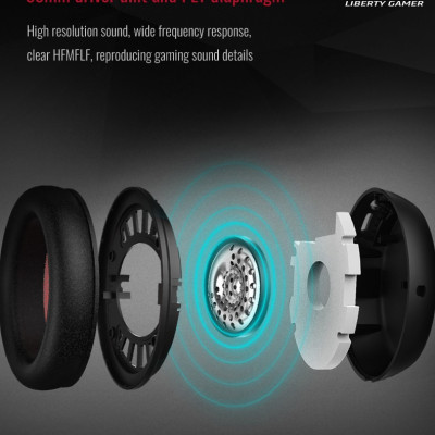 Tai nghe chuyên nghiệp dành cho game thủ Takstar Flit Black. Hàng chính hãng