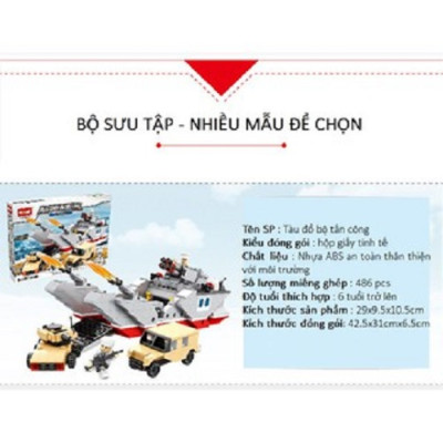 Bộ Lắp ráp mô hình tàu tấn công đổ bộ 6448