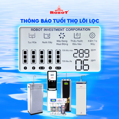 Máy Lọc Nước ROBOT Tích Hợp Công Nghệ Lọc R.O + UF Grand Pro 539WK-UR Chức Năng Nóng Nguội Lạnh