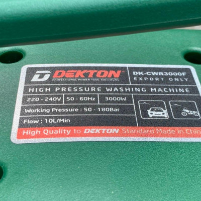 MÁY XỊT RỬA XE 3000w/180bar DEKTON DK-CWR3000F - HÀNG CHÍNH HÃNG