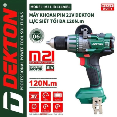 Thân máy khoan DEKTON 13mm 1200 N.M (M21-ID13120PLUS) Chuyên khoan rút lõi