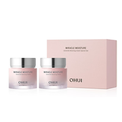 Kem dưỡng ẩm mịn mượt căng sáng da OHUI Miracle Moisture Ceramide Boosting Cream 60ml x 2 hũ