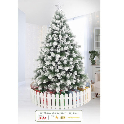 Cây Thông Noel Phủ Tuyết A4 180 cm - Cây Treo - Chaang Chiia LP-A4-6