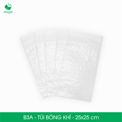 B3A - 25x25 cm - 100 Túi bóng khí chống sốc đóng hàng - Túi gói hàng, bọc chống sốc, xốp chống sốc