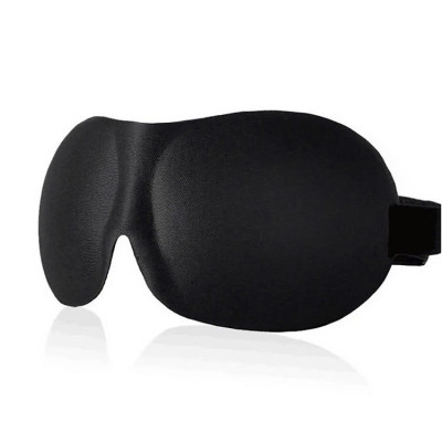 Bịt Che Mắt Ngủ 3D Kèm Bịt Tai Văn Phòng, Trên Xe Ô tô, Máy Bay, Thoáng Khí, Mềm Mại Cho Giấc Ngủ Ngon, Mặt Nạ Ngủ. Du Lịch Dã Ngoại Phượt Thiền MÀU ĐEN