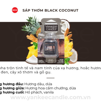 Sáp thơm xe Yankee Candle - Black Coconut