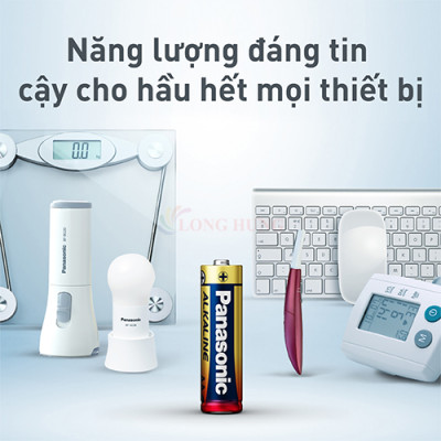 Vỉ Pin kiềm Panasonic Alkaline AA LR6T (2 viên/4 viên/10 viên) - Hàng chính hãng