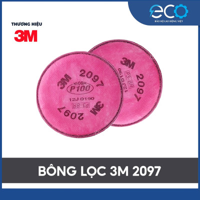 Bộ mặt nạ phòng độc 3M 6200 + Phin lọc 2097 chuyên chống khói hàn, hóa chất, lọc bụi mịn