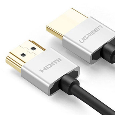 Cáp HDMI 2.0 Ugreen  support 4Kx2K 60Hz）slim grey - Hàng Chính Hãng
