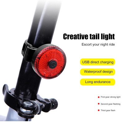 đèn xe đạp - Đèn led 3 bóng gắn đuôi xe đạp,dùng pin sạc, chống thấm nước, nhỏ gọn, thời trang - Hàng chính hãng