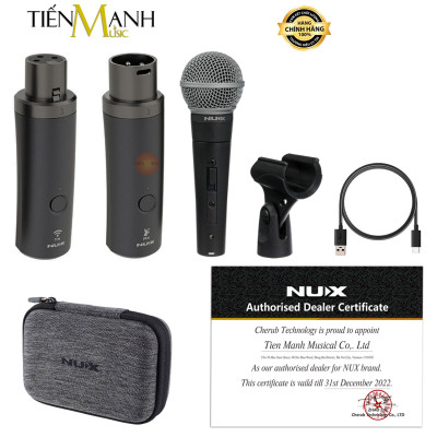 [Kèm Mic] Bộ Thu Phát Tín Hiệu Không Dây Nux B3 RC Cho Micro 2.4GHz Wireless System - Microphone Pin Sạc B3RC, B-3RC Hàng Chính Hãng