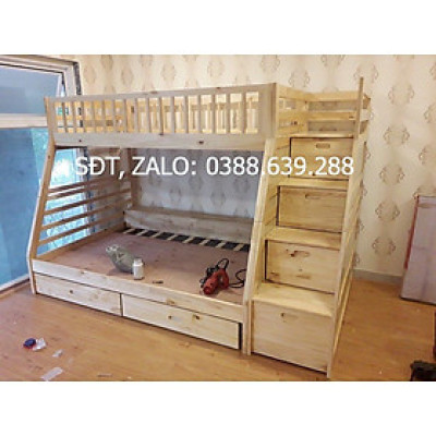 Giường Tầng Bình Long Gỗ Tự Nhiên