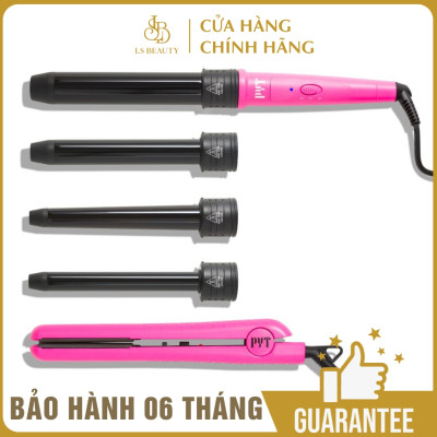 Bộ Máy Duỗi Uốn PYT Sasha (2trong1) - Set Sasha Kit - Kèm Đầu Uốn 3 Kích Cỡ