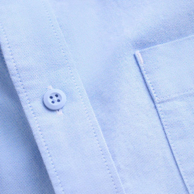 Áo sơ mi nam tay dài oxford trơn xanh nhạt form loose - RT 10F24SHL008 | ROUTINE CÀ MAU