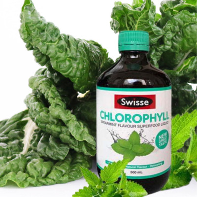 Nước diệp lục cô đặc Úc Swisse Chlorophyll hỗ trợ làm chậm quá trình lão hóa, cải thiện sức khỏe  da, tăng cường sức khỏe chung- OZ Slim Store