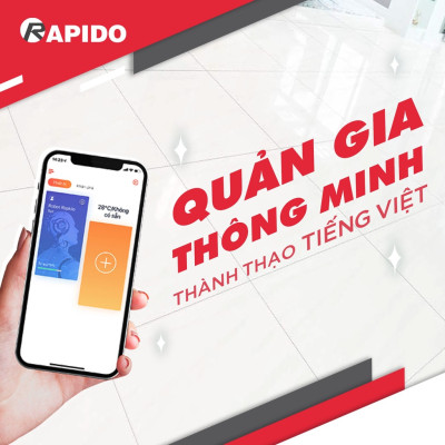 Robot hút bụi lau nhà Rapido R7S lực hút 2500PA, tính năng cảm biến, phù hợp mọi gia đình, bảo hành 12 tháng - Hàng chính hãng