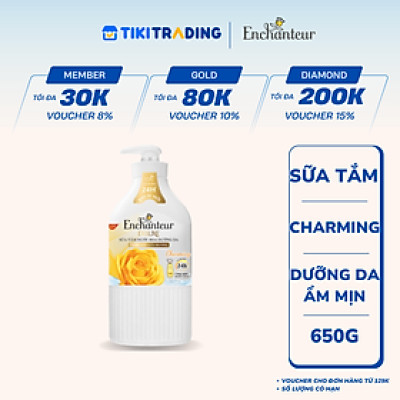 Sữa Tắm Nước Hoa Enchanteur Charming 650g
