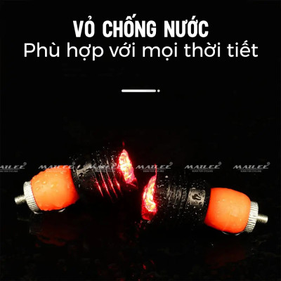Đèn Ống Tay Lái Xe Đạp Mai Lee BT-06 Sạc Pin Type-C Giúp Trang Trí, An Toàn Ban Đêm, Phù Hợp Xe Đạp Có Ống tay lái có lỗ 16-23mm - Mai Lee