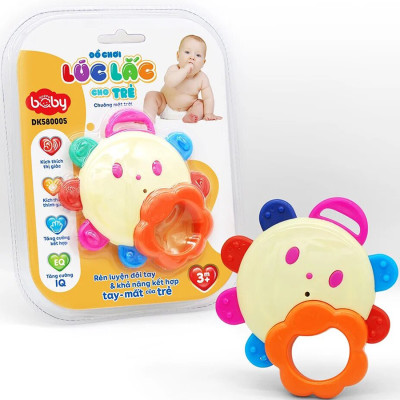 Đồ Chơi Lúc Lắc Cho Trẻ: Chuông Mặt Trời ( Màu Ngẫu Nhiên) - Happy Baby DK580005