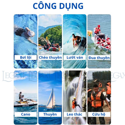 Áo Phao Tập Bơi Cứu Sinh An Toàn Cho Người Lớn Và Trẻ Em Dùng Khi Tắm Biển Hồ Câu Cá Du Thuyền