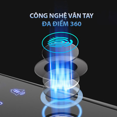 Khóa cửa thông minh điều khiển từ xa Kitos KT-GL50 Plus cho cửa kính