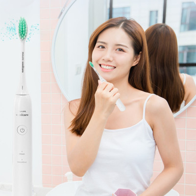 Bàn chải đánh răng điện thương hiệu cao cấp Philips Sonicare HX2431 - 30.000 lần rung mỗi phút - HÀNG NHẬP KHẨU