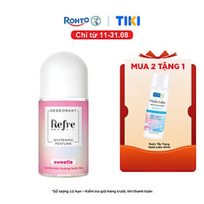 Lăn khử mùi dưỡng trắng hương nước hoa Refre Whitening Perfume Sweetie Hương Ngọt Ngào 40ml