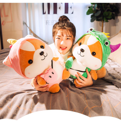 Gấu bông chó Shiba cosplay hình thú các loại siêu dễ thương cute (23cm--->50cm)  hàng xịn cao cấp an toàn cho người sử dụng
