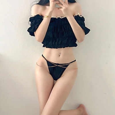 Quần lót sexy thun mát họa tiết xích chéo