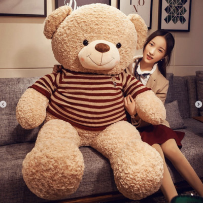 Thú nhồi bông Teddy mặc áo cute - Size từ 1m đến 1m7 - Quà tặng gấu bông teddy khủng lồ lông hoa cao cấp.