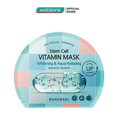 Mặt Nạ Banobagi Stem Cell Mask Cấp Ẩm, Sáng Da Whitening & Aqua Hydrating 30g