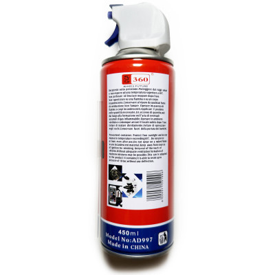 Bình xịt khí nén RED vệ sinh làm sạch khử bụi chống tĩnh điện cho Macbook / Bàn Phím / Máy Tính / Máy Ảnh / Máy in / Bản Mạch / iPhone - Hàng Chính Hãng