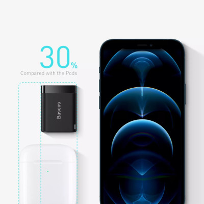 Baseus Super Si Pro Bộ sạc USB C có thể gập lại 20W nhỏ gọn và cực bền cổng Type C Sạc nhanh cho iPhone 12 Pro Max Bộ sạc nhanh Samsung Xiaomi iPhone Huawei - Hàng Chính Hãng