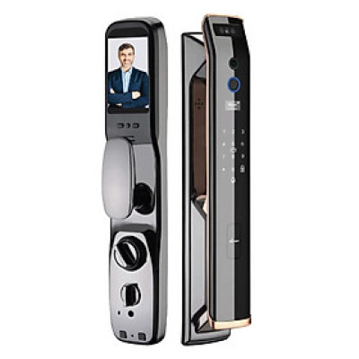 Khóa cửa Vân tay Demax SL999 LG FaceID App Mobile - Hàng chính hãng