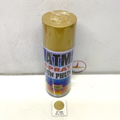 Sơn xịt xe máy màu vàng ánh kim ATM A400