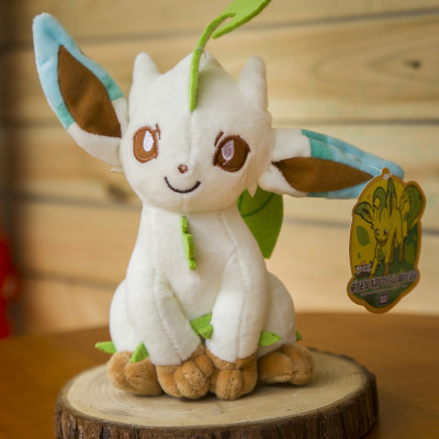 Gấu bông pokemon Eevee (eevui) Leafeon hệ cỏ lá cây (20cm--->30cm) nguyên tem nguyên tag xịn mịn đẹp hàng cao cấp, an toàn cho trẻ nhỏ