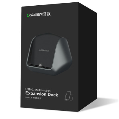 Hub USB-C đa năng mở rộng sang 3 cổng USB 3.0 và cổng HDMI kiêm chức năng giá đỡ, cốc sạc cho điện thoại thông minh UGREEN CM181 50515 - Hàng Chính Hãng