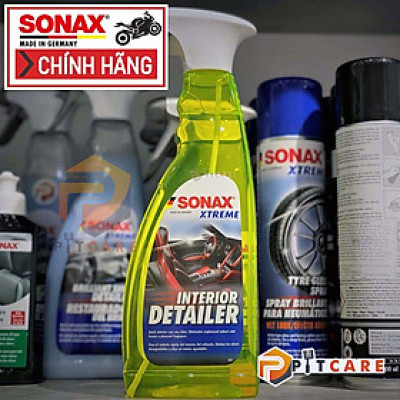 CHAI XỊT CHĂM SÓC NHỰA, DA, NỈ - NỘI THẤT ĐA NĂNG CÓ MÙI THƠM DỂ CHỊU SONAX XTREME INTERIOR DETAILER 220400 750ML