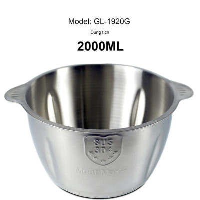 Máy xay thịt Gali GL-1920M Dung tích 2 Lít, Motor 100% bằng đồng, có 3 tốc độ xay. Hàng chính hãng chất lượng cao, bảo hành 24 tháng