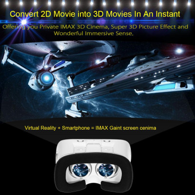 Kính thực tế ảo Arealer VR 3D DIY w / Công tắc từ tính gắn trên đầu