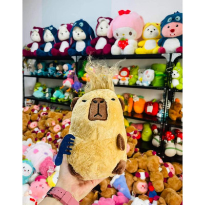 Thú nhồi bông capybara nhiều mẫu mini - Size 22cm - Quà tặng gấu bông capybara bộ trưởng hiền lành đáng yêu.