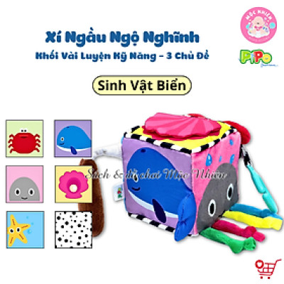 Khối vải luyện kỹ năng cho bé PiPoVietnam (Xí ngầu ngộ nghĩnh) - Phát triển ngôn ngữ, nâng cao chỉ số cảm xúc cho bé